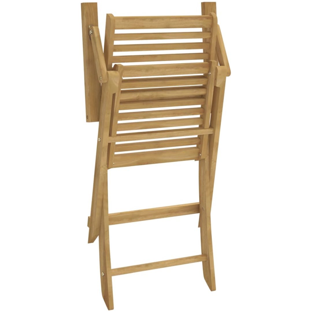 Hopfällbara trädgårdsstolar 4 st 54,5x61,5x86,5cm massiv akacia vidaXL – bild 8