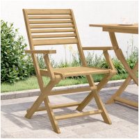 Hopfällbara trädgårdsstolar 4 st 54,5x61,5x86,5cm massiv akacia vidaXL