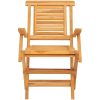 Hopfällbara trädgårdsstolar 4 st 56x63x90 cm massiv teak vidaXL – miniatyr 3