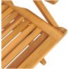 Hopfällbara trädgårdsstolar 4 st 56x63x90 cm massiv teak vidaXL – miniatyr 4
