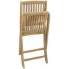 Hopfällbara trädgårdsstolar 4 st 57x49x90 cm massivt akaciaträ vidaXL – miniatyr 8
