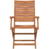 Hopfällbara trädgårdsstolar 4 st 57x66x95 cm massivt akaciaträ vidaXL – miniatyr 4