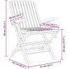 Hopfällbara trädgårdsstolar 4 st 61x67x90 cm massiv teak vidaXL – miniatyr 5