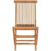 Hopfällbara trädgårdsstolar 4 st massiv teak vidaXL – miniatyr 3