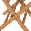 Hopfällbara trädgårdsstolar 4 st massiv teak vidaXL – miniatyr 8