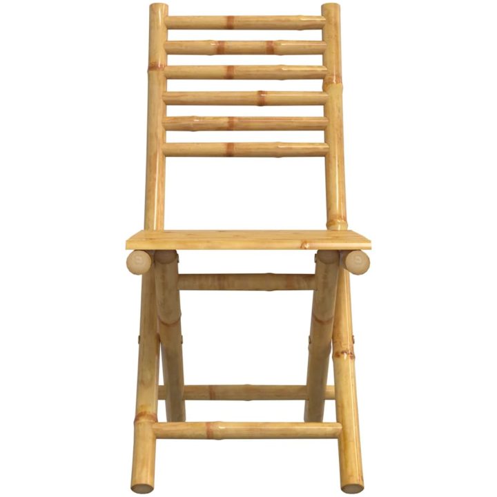 Hopfällbara trädgårdsstolar 6 st 43x54x88 cm bambu vidaXL – bild 5