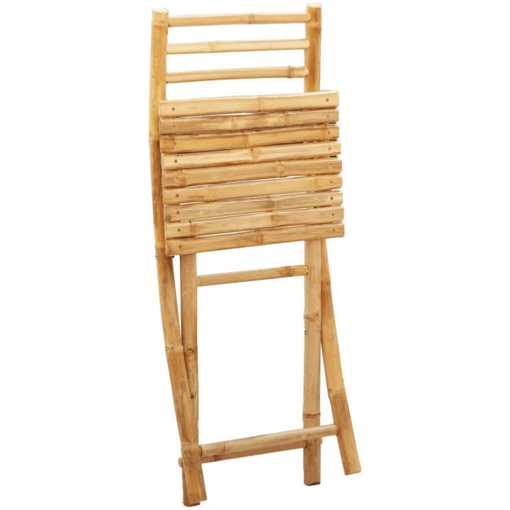 Hopfällbara trädgårdsstolar 6 st 43x54x88 cm bambu vidaXL – bild 8