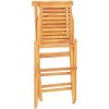 Hopfällbara trädgårdsstolar 6 st 47x63x90 cm massiv teak vidaXL – miniatyr 2