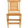 Hopfällbara trädgårdsstolar 6 st 47x63x90 cm massiv teak vidaXL – miniatyr 3