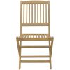Hopfällbara trädgårdsstolar 6 st 48,5x57x90cm massivt akaciaträ vidaXL – miniatyr 5