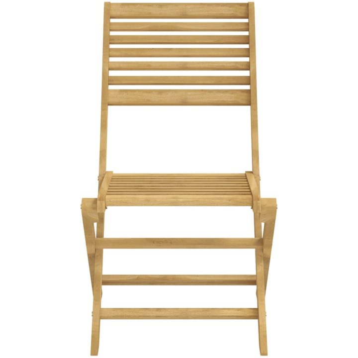Hopfällbara trädgårdsstolar 6 st 48,5x61,5x87 cm massiv akacia vidaXL – bild 5