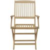 Hopfällbara trädgårdsstolar 6 st 54,5x58x90cm massivt akaciaträ vidaXL – miniatyr 5