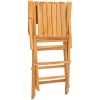 Hopfällbara trädgårdsstolar 6 st 55x61x90 cm massiv teak vidaXL – miniatyr 2