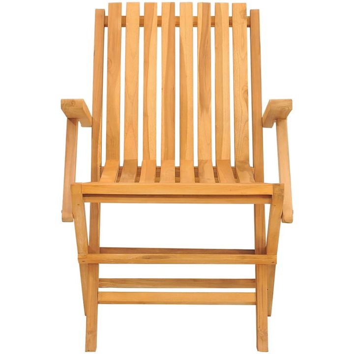 Hopfällbara trädgårdsstolar 6 st 61x67x90 cm massiv teak vidaXL – bild 3