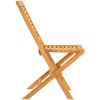 Hopfällbara trädgårdsstolar 8 st 47x63x90 cm massiv teak vidaXL – miniatyr 4