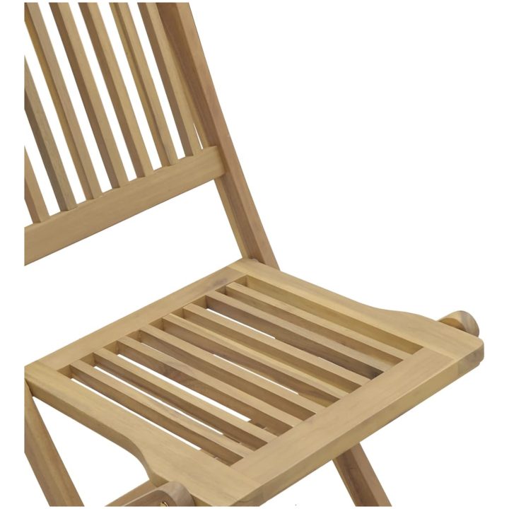 Hopfällbara trädgårdsstolar 8 st 48,5x57x90cm massivt akaciaträ vidaXL – bild 6