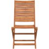 Hopfällbara trädgårdsstolar 8 st 51x66x95 cm massivt akaciaträ vidaXL – miniatyr 4