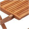 Hopfällbara trädgårdsstolar 8 st 51x66x95 cm massivt akaciaträ vidaXL – miniatyr 7