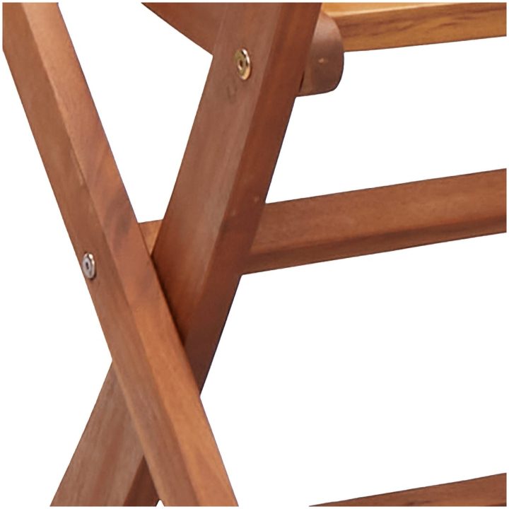 Hopfällbara trädgårdsstolar 8 st 51x66x95 cm massivt akaciaträ vidaXL – bild 8