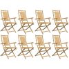 Hopfällbara trädgårdsstolar 8 st 53x66x99 cm bambu vidaXL – miniatyr 4