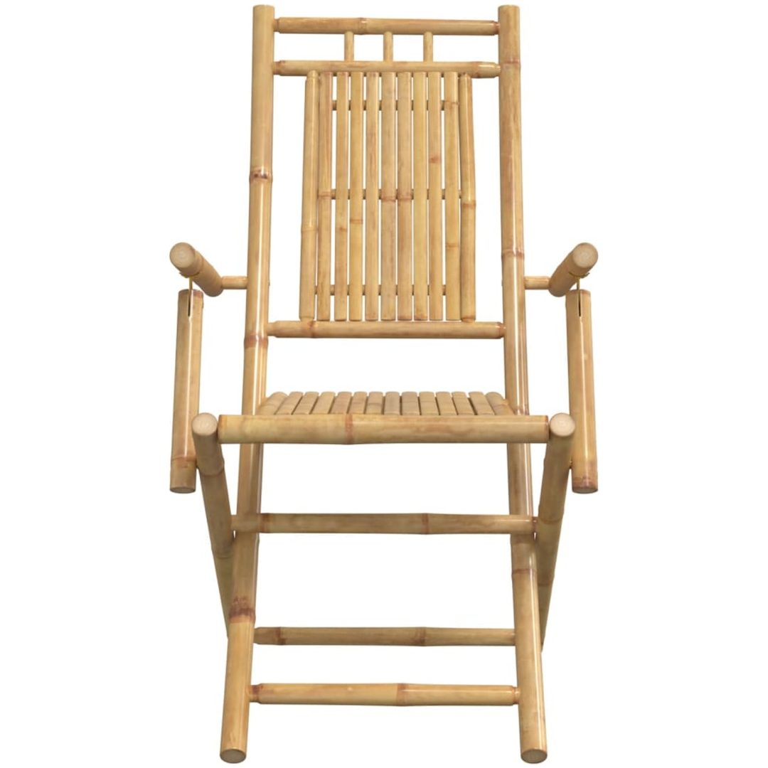 Hopfällbara trädgårdsstolar 8 st 53x66x99 cm bambu vidaXL – bild 5