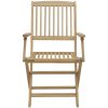 Hopfällbara trädgårdsstolar 8 st 54,5x58x90cm massivt akaciaträ vidaXL – miniatyr 5