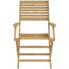 Hopfällbara trädgårdsstolar 8 st 54,5x61,5x86,5cm massiv akacia vidaXL – miniatyr 5