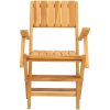 Hopfällbara trädgårdsstolar 8 st 55x62x90 cm massiv teak vidaXL – miniatyr 3