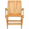 Hopfällbara trädgårdsstolar 8 st 61x67x90 cm massiv teak vidaXL – miniatyr 3