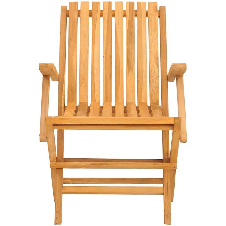 Hopfällbara trädgårdsstolar 8 st 61x67x90 cm massiv teak vidaXL – bild 3