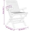 Hopfällbara trädgårdsstolar 8 st 61x67x90 cm massiv teak vidaXL – miniatyr 5
