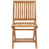 Hopfällbara trädgårdsstolar med dynor 6 st massiv teak vidaXL – miniatyr 5