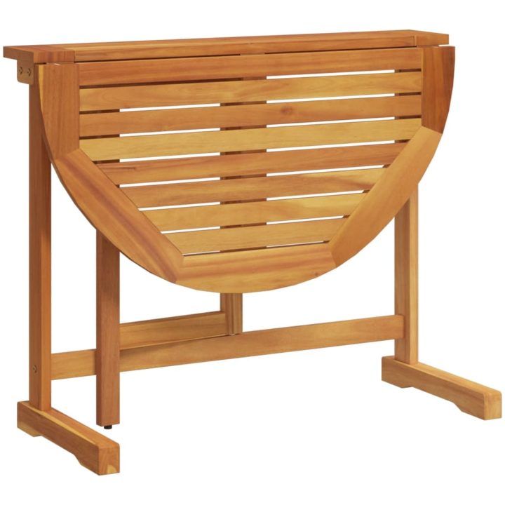 Hopfällbart balkongbord 90x60x72 cm massivt akaciaträ vidaXL – bild 7