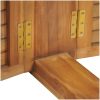 Hopfällbart barbord 155x53x105 cm massivt teakträ vidaXL – miniatyr 11