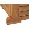 Hopfällbart barbord 155x53x105 cm massivt teakträ vidaXL – miniatyr 12