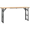Hopfällbart barbord 170x50x75/105 cm massiv gran vidaXL – miniatyr 2
