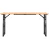 Hopfällbart barbord 170x50x75/105 cm massiv gran vidaXL – miniatyr 3