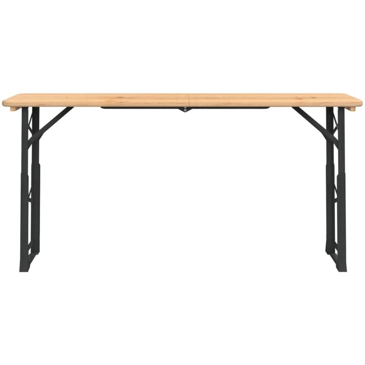 Hopfällbart barbord 170x50x75/105 cm massiv gran vidaXL – bild 3