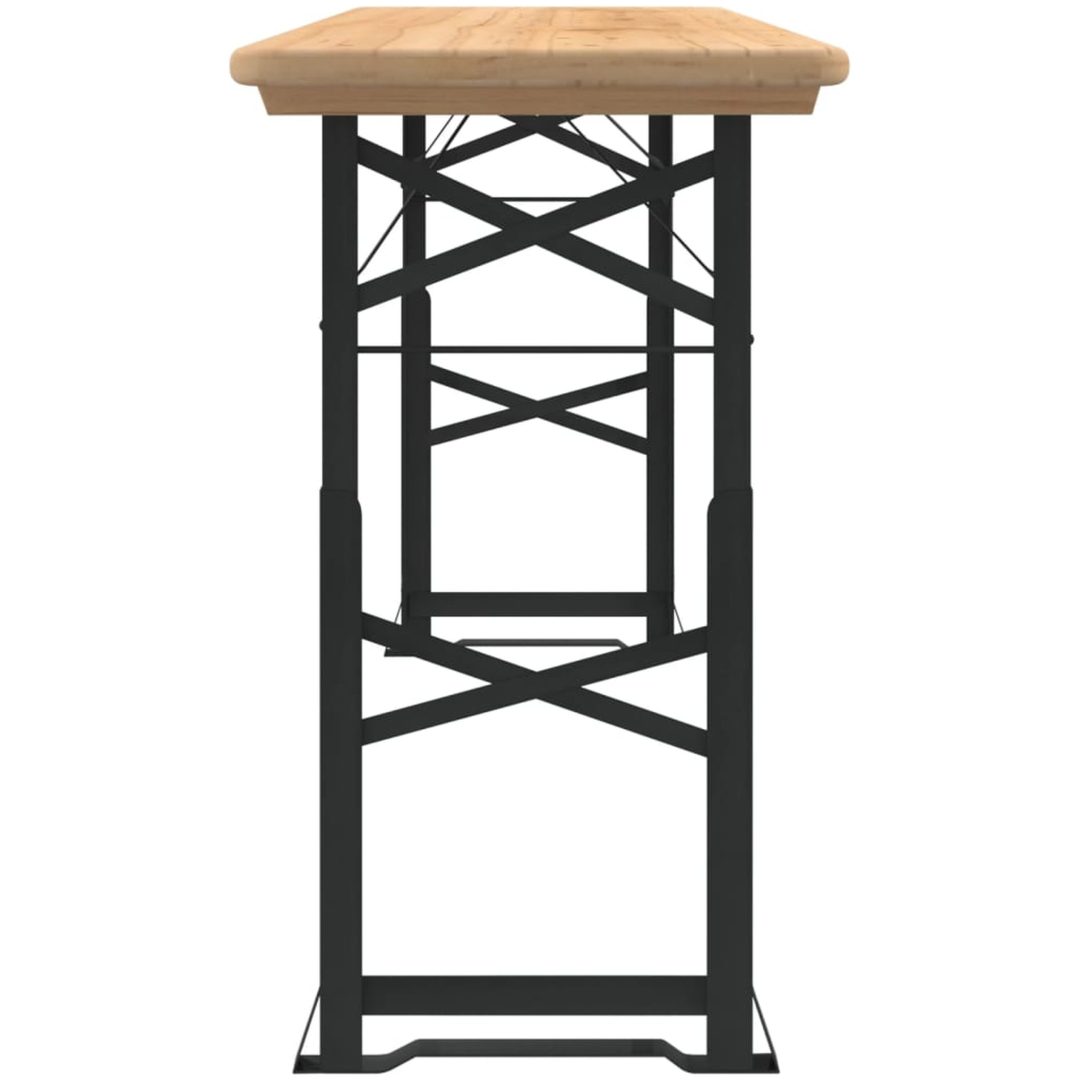 Hopfällbart barbord 170x50x75/105 cm massiv gran vidaXL – bild 4