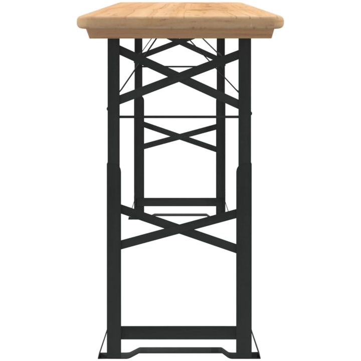 Hopfällbart barbord 170x50x75/105 cm massiv gran vidaXL – bild 4