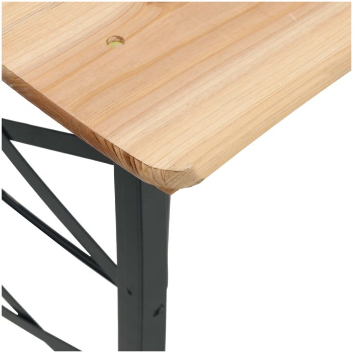 Hopfällbart barbord 170x50x75/105 cm massiv gran vidaXL – bild 5