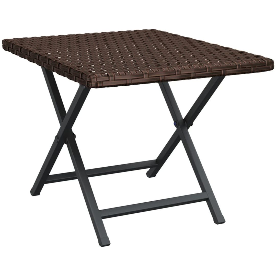 Hopfällbart bord brun 45x35x32 cm konstrotting vidaXL – bild 2