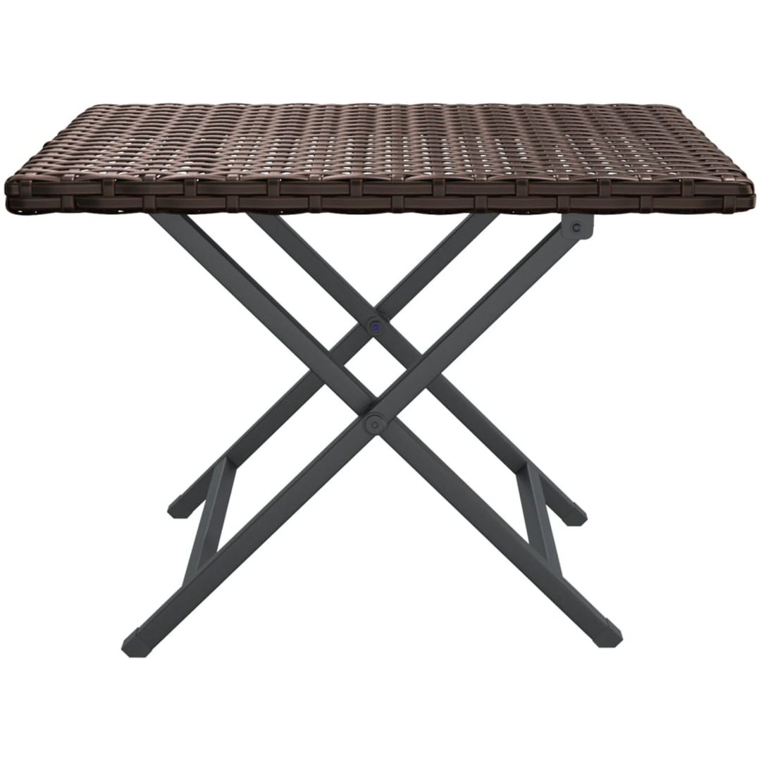 Hopfällbart bord brun 45x35x32 cm konstrotting vidaXL – bild 3