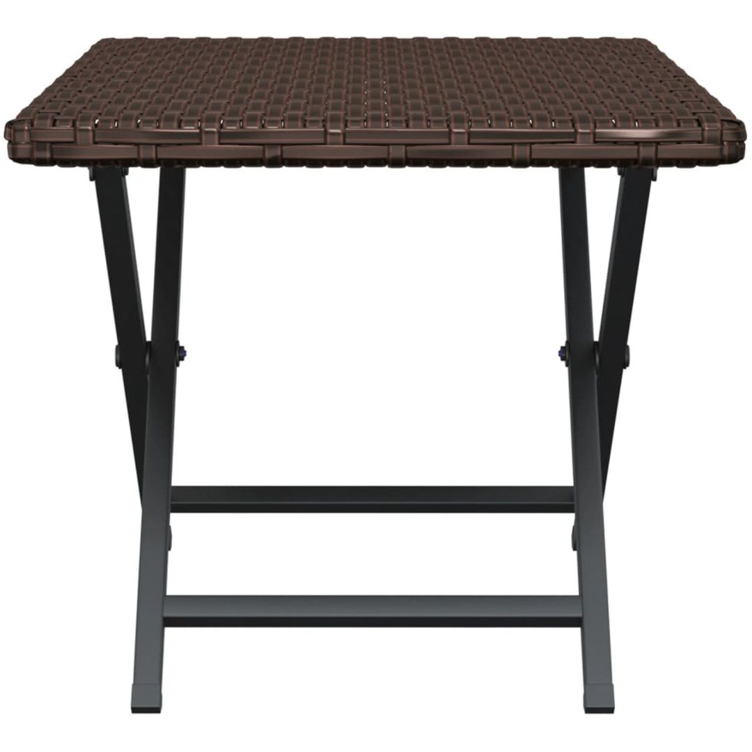 Hopfällbart bord brun 45x35x32 cm konstrotting vidaXL – bild 4