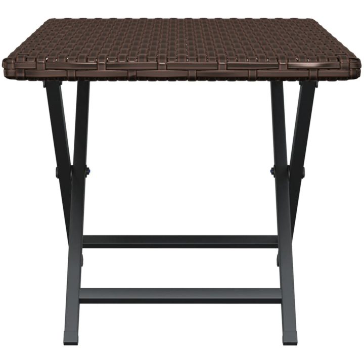 Hopfällbart bord brun 45x35x32 cm konstrotting vidaXL – bild 4