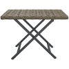 Hopfällbart bord grå 45x35x32 cm konstrotting vidaXL – miniatyr 3