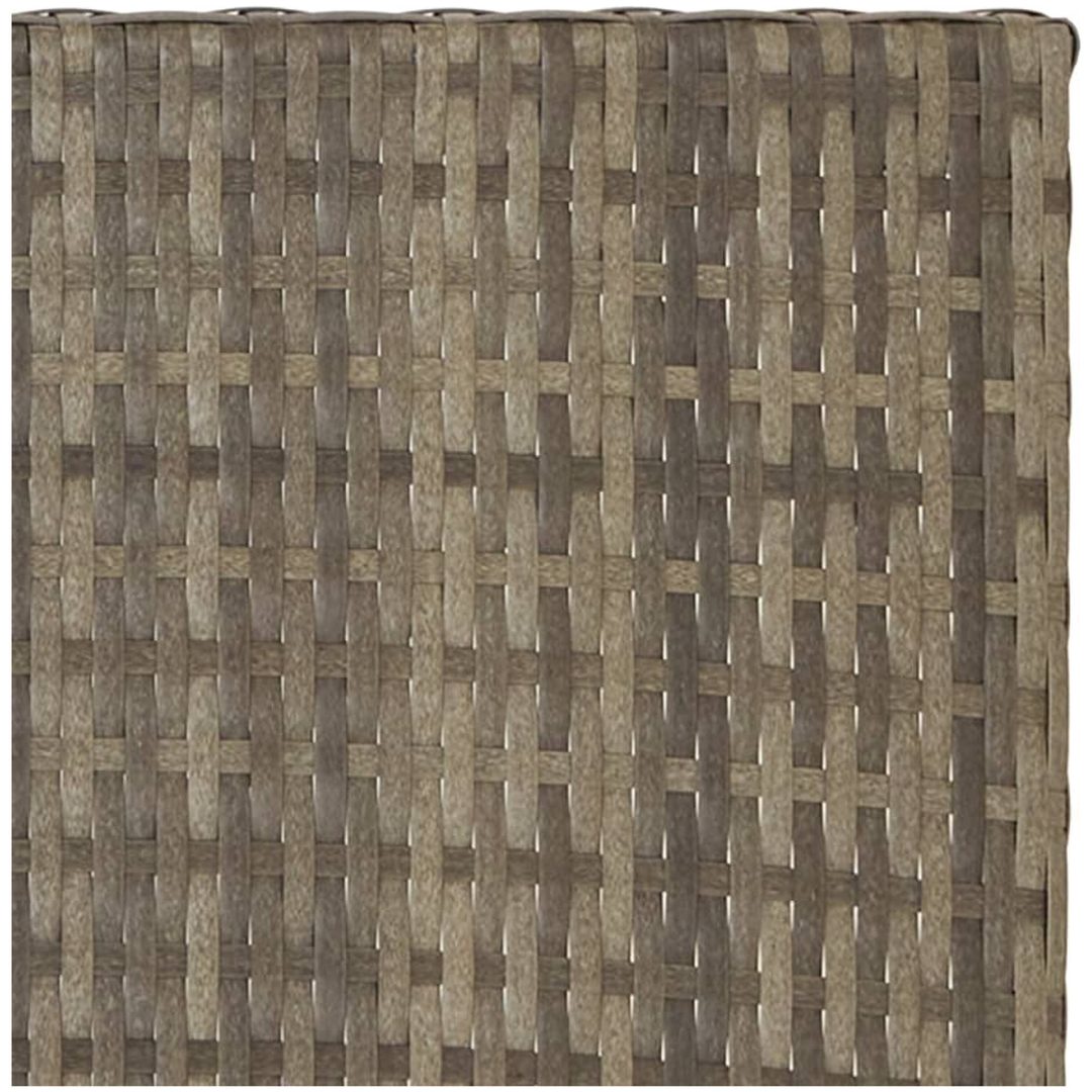 Hopfällbart bord grå 45x35x32 cm konstrotting vidaXL – bild 6