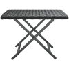 Hopfällbart bord svart 45x35x32 cm konstrotting vidaXL – miniatyr 3