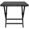 Hopfällbart bord svart 45x35x32 cm konstrotting vidaXL – miniatyr 4