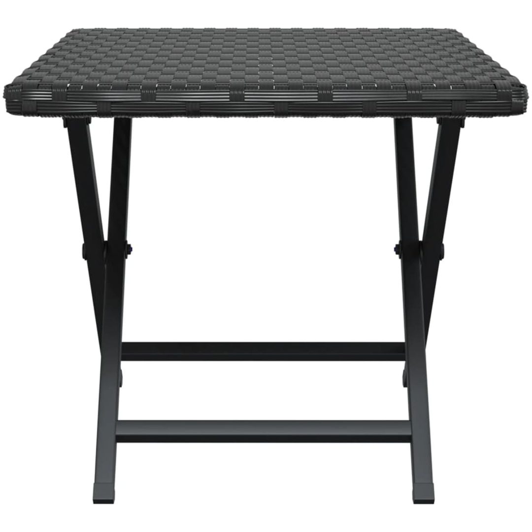 Hopfällbart bord svart 45x35x32 cm konstrotting vidaXL – bild 4